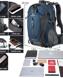 FENGDONG 40L Waterproof Lightweight Hiking,Camping,Travel Backpack for Men Women