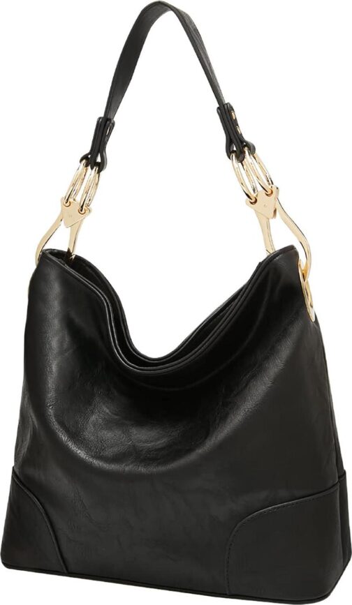FOXLOVER Womens Faux Leather Hobo Bags Vintage Large Crossbody Shoulder Purse Ladies Tote Handbags