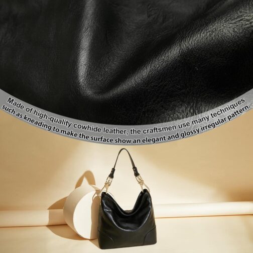 FOXLOVER Womens Faux Leather Hobo Bags Vintage Large Crossbody Shoulder Purse Ladies Tote Handbags - Image 6