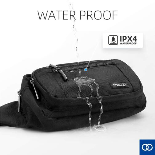 FREETOO Waist Pack Bag Fanny Pack for Men&Women Hip Bum Bag with Adjustable Strap for Outdoors Workout Traveling Casual Running Hiking Cycling - Image 4