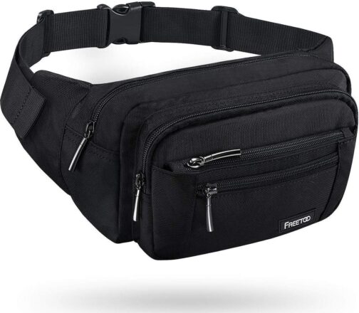 FREETOO Waist Pack Bag Fanny Pack for Men&Women Hip Bum Bag with Adjustable Strap for Outdoors Workout Traveling Casual Running Hiking Cycling