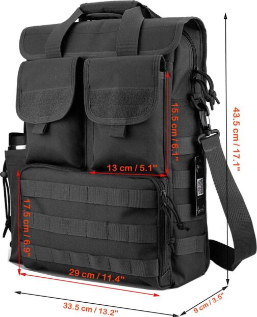 FRTKK Tactical Messenger Bag Military MOLLE Sling Shoulder Pack Briefcase Laptop Assault Gear Handbags Utility Carry Satchel - Image 3