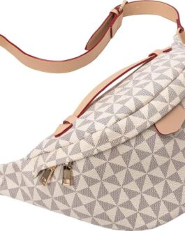 Fanny Pack Crossbody Bags for Women, Sling Bag for Women Small Belt Chest Bum Bag Checkered fanny packs for women Designer