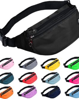 Fanny Pack for Men Women, Waterproof Sports Waist Bag Pack, Belt Bag for Travel Hiking Running