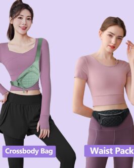 Fanny Pack for Women Crossbody,Fashionable Waist Pack Purse Cute Belt Bags for Teen Girls,Fashion Gifts Bum Bag Fannie Pack for Travel Running Walking (Black02)