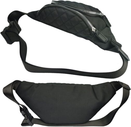 Fanny Pack for Women Crossbody,Fashionable Waist Pack Purse Cute Belt Bags for Teen Girls,Fashion Gifts Bum Bag Fannie Pack for Travel Running Walking (Black02) - Image 6