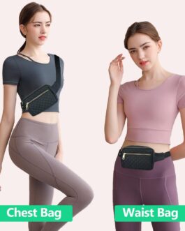Fanny Packs for Women,Fashionable Crossbody Belt Bags Waist Pack for Teen Girls,Bum Hip Bag for Travel Hiking Cycling Running,Easy Carry Any Phone,Wallet (Black)