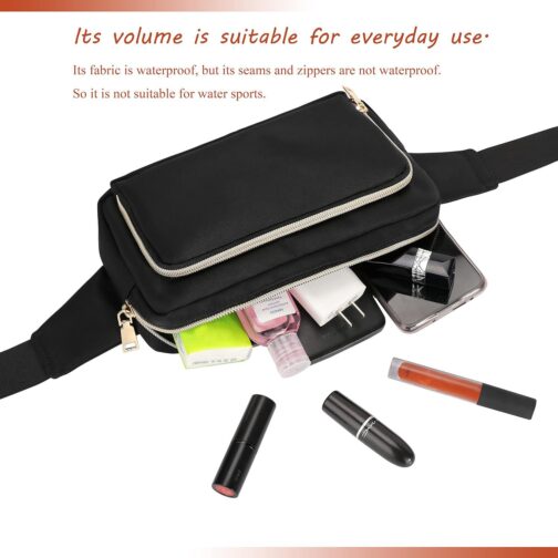 Fanny Packs for Women Fashionable Cute Womens Bum Hip Belt Waist Bag Fanny Pack for Women Crossbody with Adjustable Belts for Disney Hiking Walking Shoping - Image 2