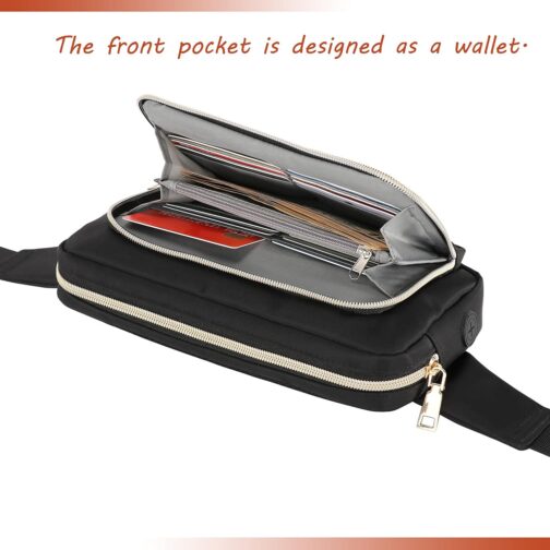 Fanny Packs for Women Fashionable Cute Womens Bum Hip Belt Waist Bag Fanny Pack for Women Crossbody with Adjustable Belts for Disney Hiking Walking Shoping - Image 4