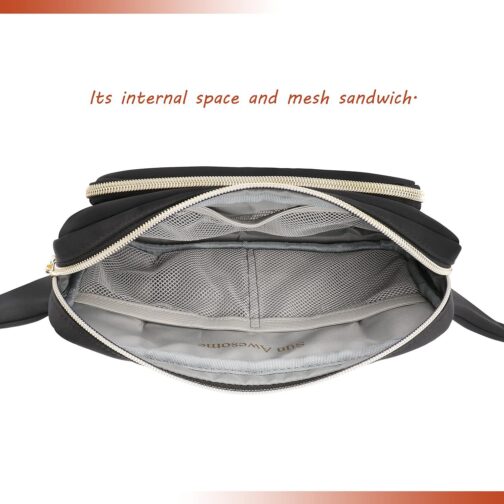 Fanny Packs for Women Fashionable Cute Womens Bum Hip Belt Waist Bag Fanny Pack for Women Crossbody with Adjustable Belts for Disney Hiking Walking Shoping - Image 3