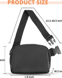 Fanny Packs for Women Fashionable Crossbody Belt Bag Bum Bag, Men Waist Packs bag with Adjustable straps for Running, Hiking, Travel