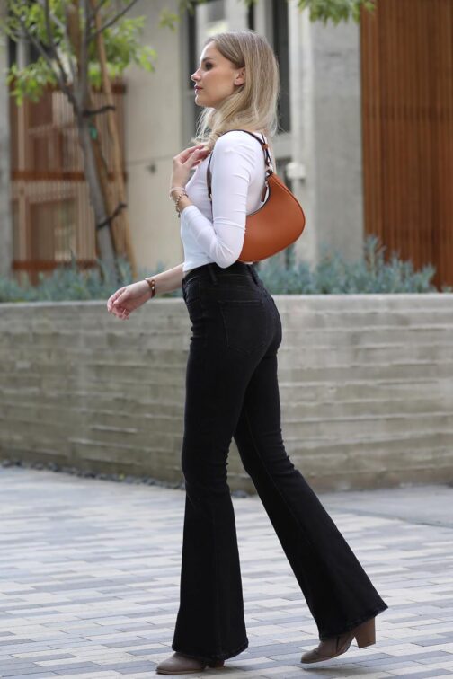 FashionPuzzle Small Crescent Shoulder Bag Underarm Purse - Image 7