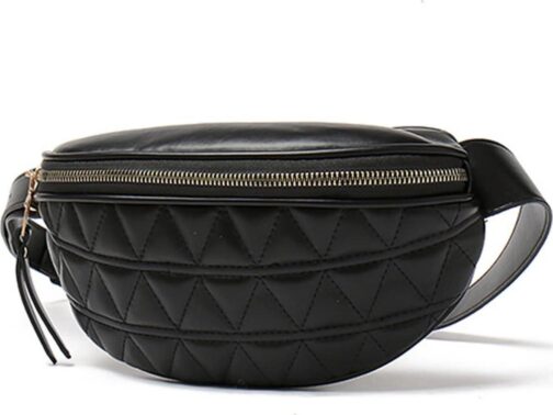 Fashion Waist Packs for Women Fanny Packs Quilted Belt Bag Festival Bum Bags Crossbody Waist Purse for Sports Workout Traveling Running Casual bag(Women Fanny Pack for Black)