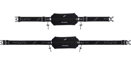 Fitletic Neo Race Belt, Black | Unique No Bounce Design for Marathon, Triathlon, Trail, 5k, 10k | Running Belt | N01R-01 - Image 4