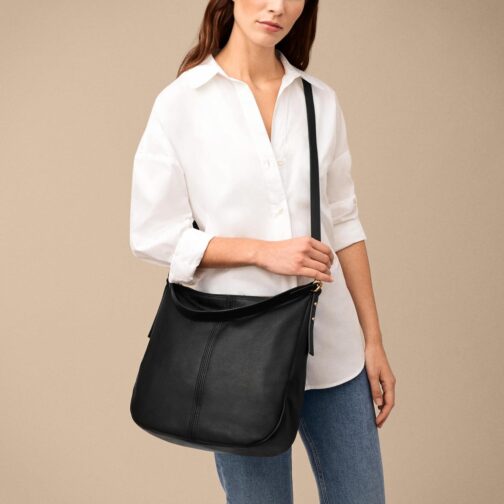 Fossil Women's Jolie Leather Hobo Purse Handbag for Women - Image 5