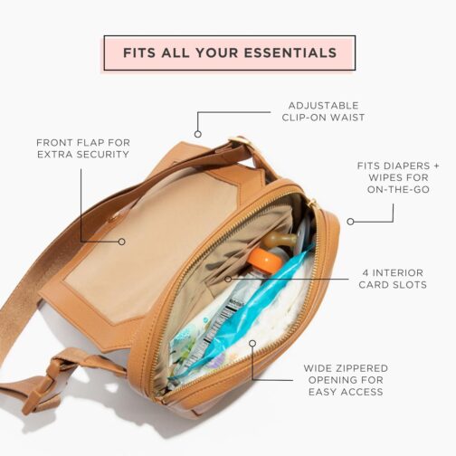 Freshly Picked Classic Park Pack, Fashion Waist Fanny Bag, Mom Hip Bag, Stone - Image 2