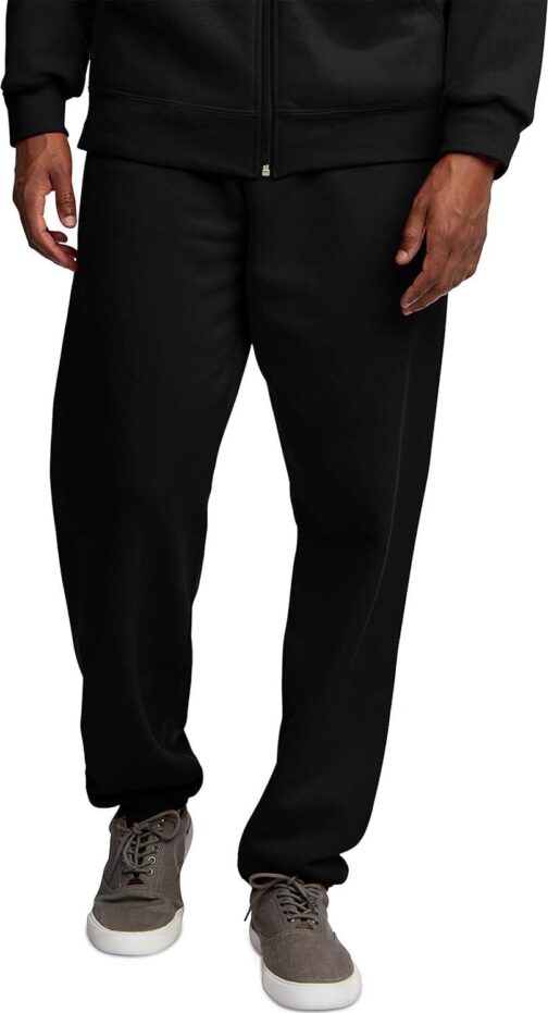 Fruit of the Loom Eversoft Fleece Elastic Bottom Sweatpants with Pockets, Relaxed Fit, Moisture Wicking, Breathable