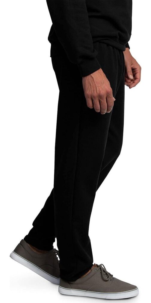 Fruit of the Loom Men's Eversoft Fleece Open Bottom Sweatpants with Pockets, Relaxed Fit, Moisture Wicking, Breathable - Image 2