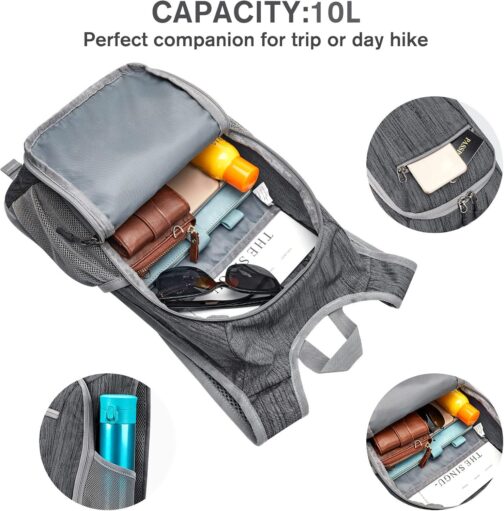 G4Free 10L/15L Hiking Backpack Lightweight Packable Hiking Daypack Small Travel Outdoor Foldable Shoulder Bag - Image 3