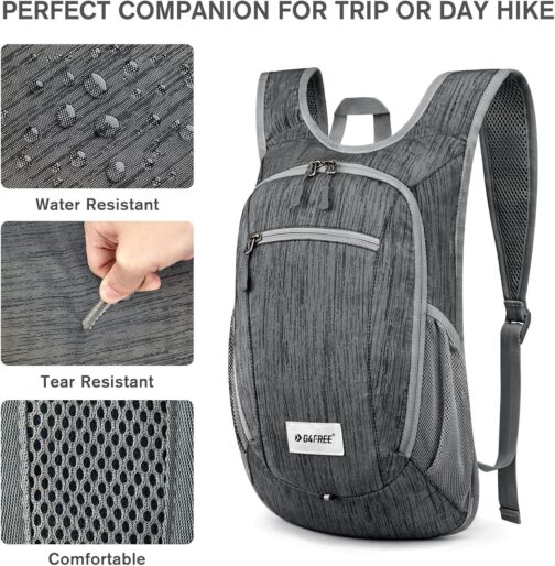 G4Free 10L/15L Hiking Backpack Lightweight Packable Hiking Daypack Small Travel Outdoor Foldable Shoulder Bag - Image 5