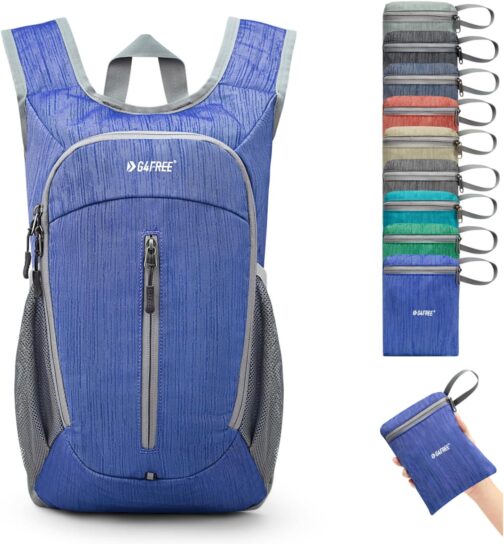 G4Free 10L Hiking Backpack Small Travel Hiking Daypack Lightweight Packable Backpack Casual Foldable Shoulder Bag - Image 7