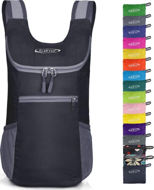 G4Free Lightweight Packable Hiking Backpack for Men Women Small Hiking Daypacks Foldable Shoulder Pack Casual Outdoor Bag 11L