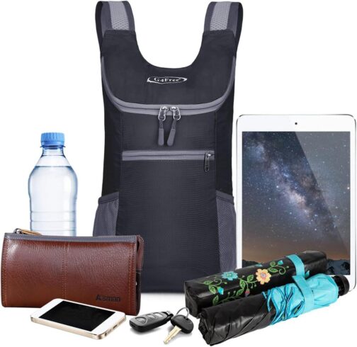 G4Free Lightweight Packable Hiking Backpack for Men Women Small Hiking Daypacks Foldable Shoulder Pack Casual Outdoor Bag 11L - Image 5