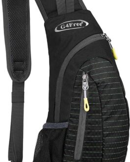 G4Free Sling Bags Men and Women Shoulder Backpack Small Cross Body Chest Sling Backpack (Black)