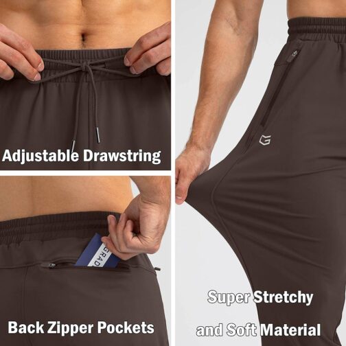 G Gradual Men's Sweatpants with Zipper Pockets Tapered Joggers for Men Athletic Pants for Workout, Jogging, Running - Image 5