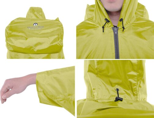 Globotrekker Lightweight Backpack Poncho (Multiple Color Options Available) - Image 4