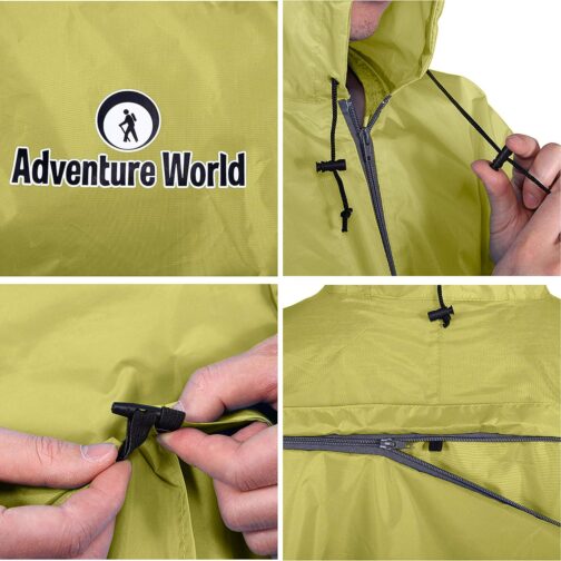 Globotrekker Lightweight Backpack Poncho (Multiple Color Options Available) - Image 3