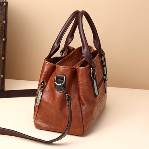 Handbags and Purses for women Vegan Leather Tote Bag for Women Satchel Shoulder Bags Travel Purse with Compartments - Image 4