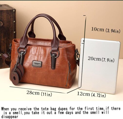 Handbags and Purses for women Vegan Leather Tote Bag for Women Satchel Shoulder Bags Travel Purse with Compartments - Image 6