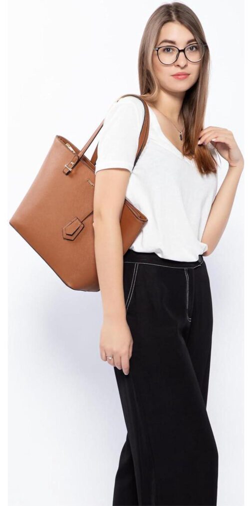 Handbags for Women Shoulder Bags Tote Satchel Hobo 3pcs Purse Set - Image 3