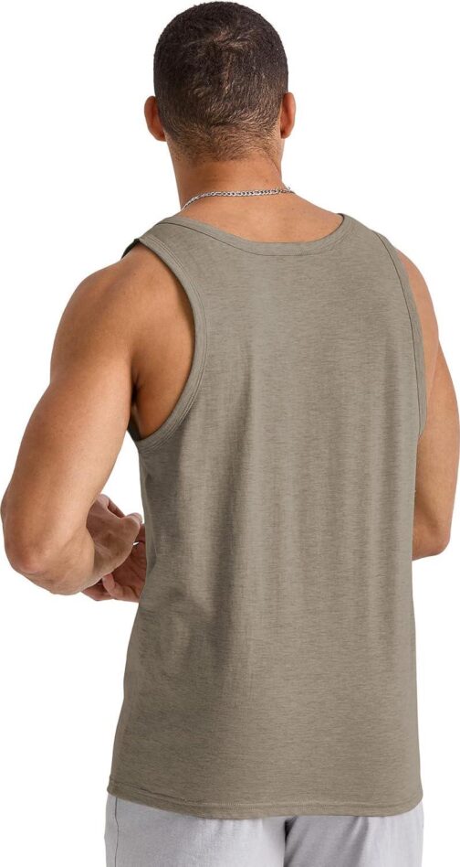 Hanes Mens Originals Tri-Blend Tank Top, Lightweight Tanks For Men, Sleeveless Tank Shirt - Image 2