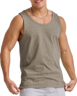 Hanes Mens Originals Tri-Blend Tank Top, Lightweight Tanks For Men, Sleeveless Tank Shirt
