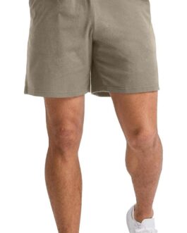 Hanes Mens Originals Cotton Shorts With Pockets, Pull-On Jersey Gym Shorts, 7