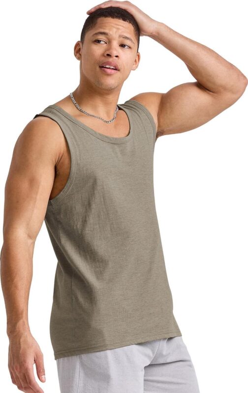 Hanes Mens Originals Tri-Blend Tank Top, Lightweight Tanks For Men, Sleeveless Tank Shirt - Image 4