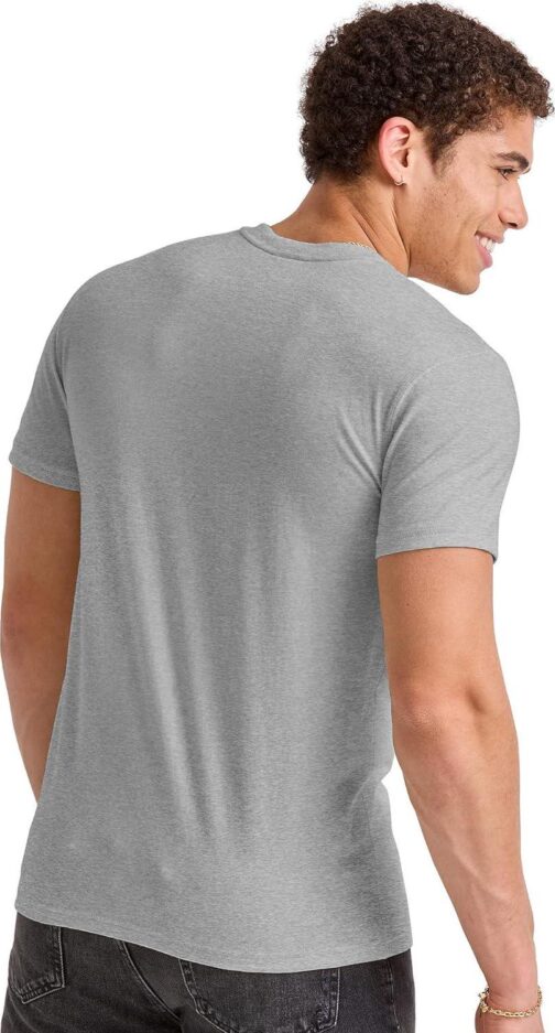 Hanes mens Originals Lightweight Tri-Blend Crewneck T-Shirts - Image 2