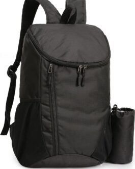 Hiking Backpack, Waterproof and Wear-resistant Lightweight Backpack Packable,Outdoor Travel Camping Daypack Foldable-BLACK