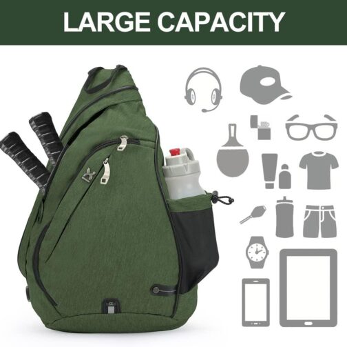 INOXTO Sling Bag, Multipurpose Crossbody Shoulder Bag for Men and Women - Image 5