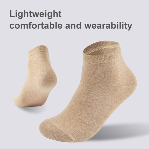 J-BOX Mens Multi-Pack Cotton Socks Ankle Thin Breathable Summer Comfort Low Cut Socks - Image 5