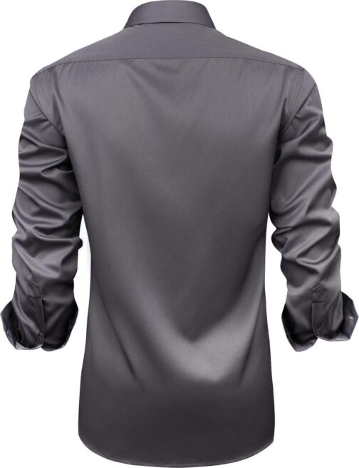 J.VER Men's Casual Long Sleeve Stretch Dress Shirt Wrinkle-Free Regular Fit Button Down Shirts - Image 4