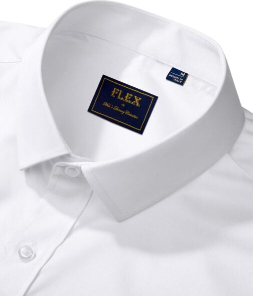 J.VER Men's Dress Shirts Solid Long Sleeve Stretch Wrinkle-Free Formal Shirt Business Casual Button Down Shirts - Image 3
