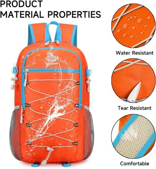 Jahomie Hiking Backpack 20L Lightweight Packable Daypack for Men Women Waterproof Outdoor Foldable Travel Daypack - Image 4