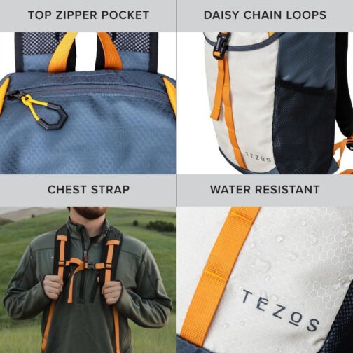 Juniper Daypack, Lightweight Hiking Backpack and Hydration Pack for Camping, Travel, Biking, and The Outdoors, 16 Liter - Image 3