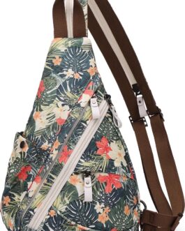 KL928 Canvas Sling Bag – Small Crossbody Backpack Shoulder Casual Daypack Rucksack for Men Women