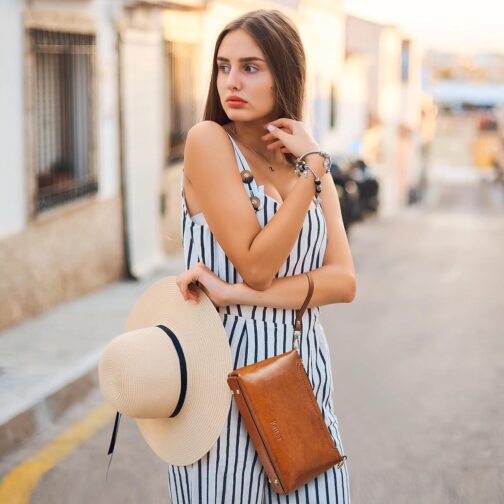 Kattee Leather Crossbody Bags for Women Trendy, Small Shoulder Purses and Handbags, Wristlet Clutch Wallet with 2 Straps - Image 7
