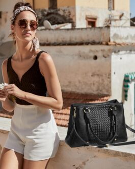 Kattee Women Soft Genuine Leather Satchel Bags Top Handle Crossbody Purses and Handbags Totes Shoulder Hobo