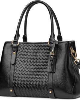 Kattee Women Soft Genuine Leather Satchel Bags Top Handle Crossbody Purses and Handbags Totes Shoulder Hobo